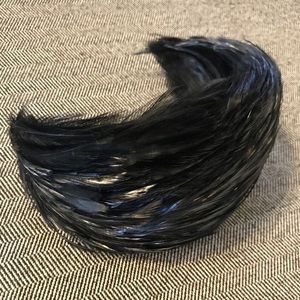 Vintage 1950s Feather Half Hat Fascinator